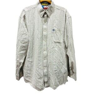 Wrangler George Strait Cowboy Cut Plaid Button Down Shirt Men’s XL Western LS